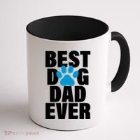 Best Dog Dad Ever Paw Coffee Mug thumb 1