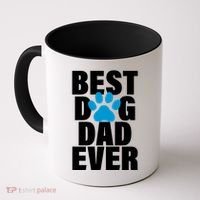 Best Dog Dad Ever Paw Coffee Mug thumb 0