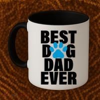 Best Dog Dad Ever Paw Coffee Mug thumb 2