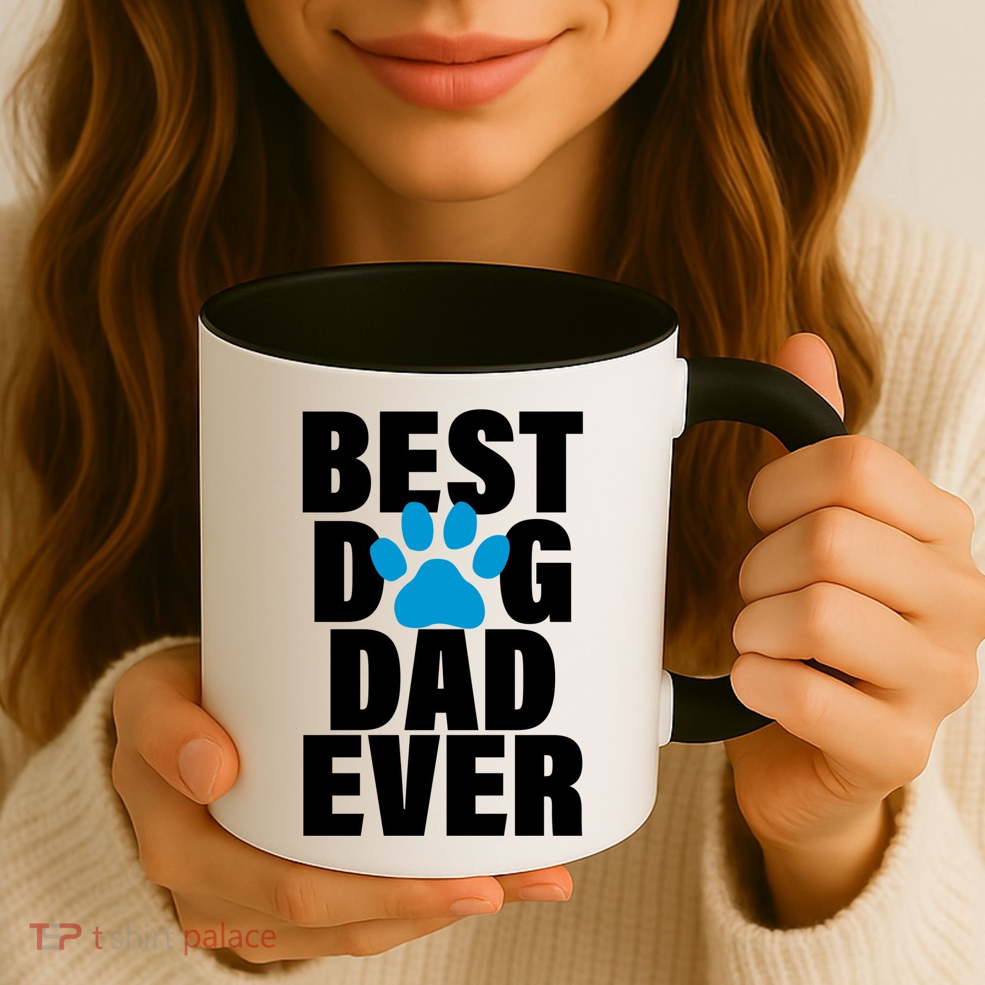 Best Dog Dad Ever Paw Coffee Mug