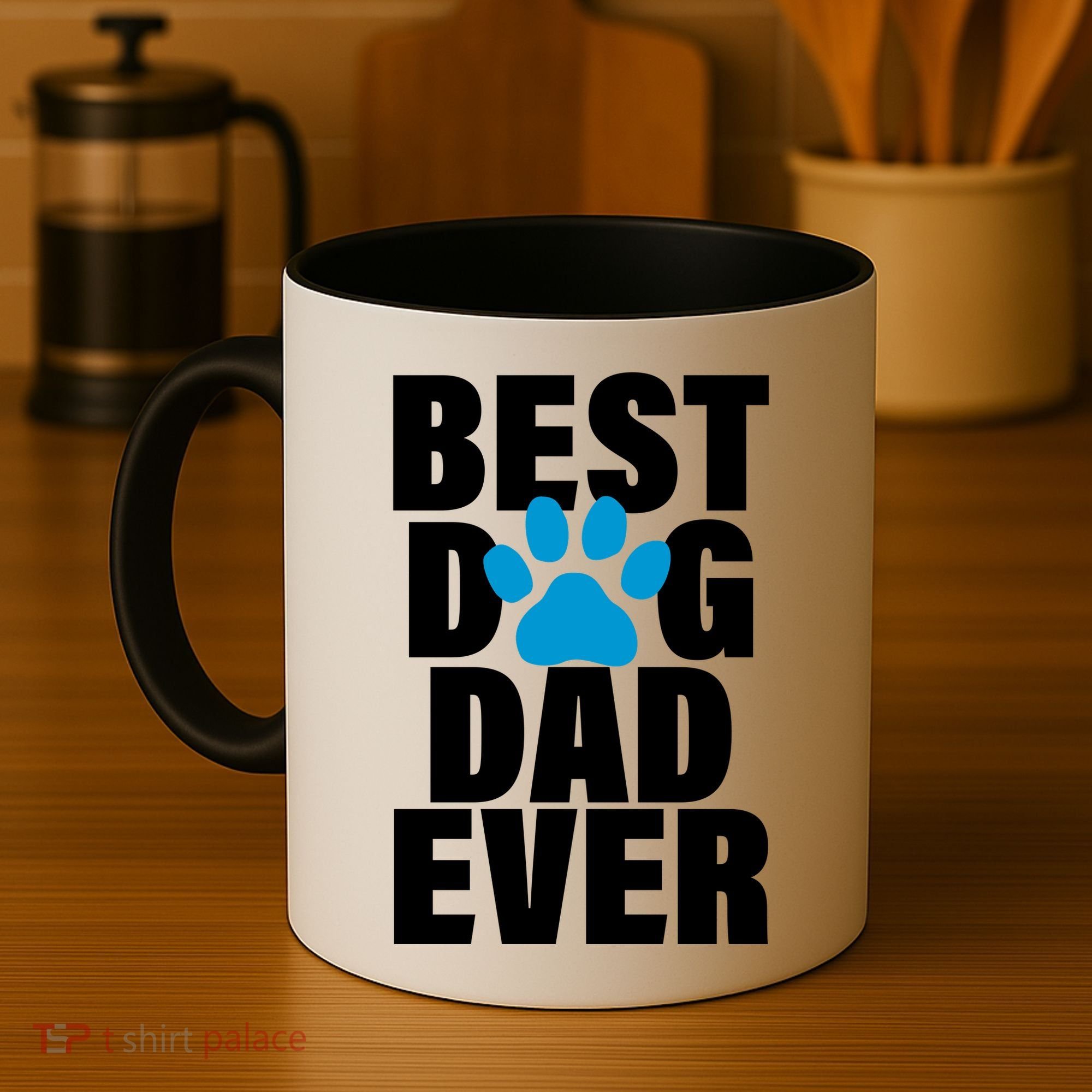 Best Dog Dad Ever Paw Coffee Mug