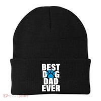 Best Dog Dad Ever Paw Beanie thumb 0
