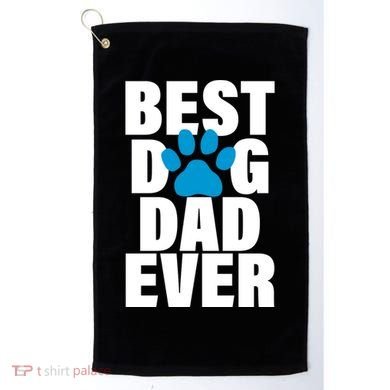 Best Dog Dad Ever Paw Golf Towel