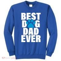 Best Dog Dad Ever Paw Sweatshirt thumb 0