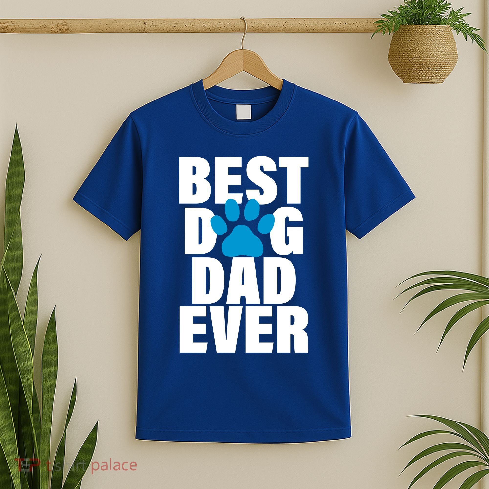 Best Dog Dad Ever Paw T-Shirt