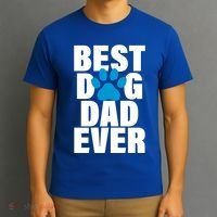 Best Dog Dad Ever Paw T-Shirt thumb 3