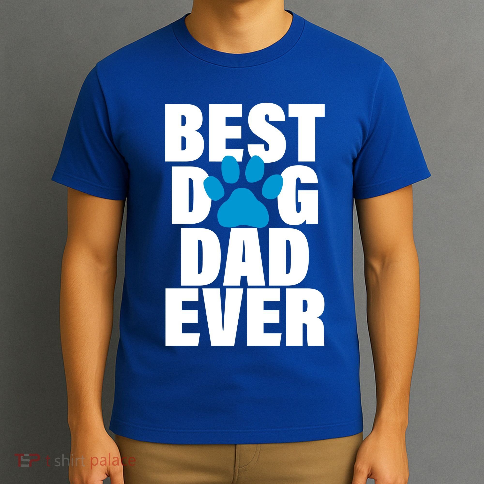 Best Dog Dad Ever Paw T-Shirt