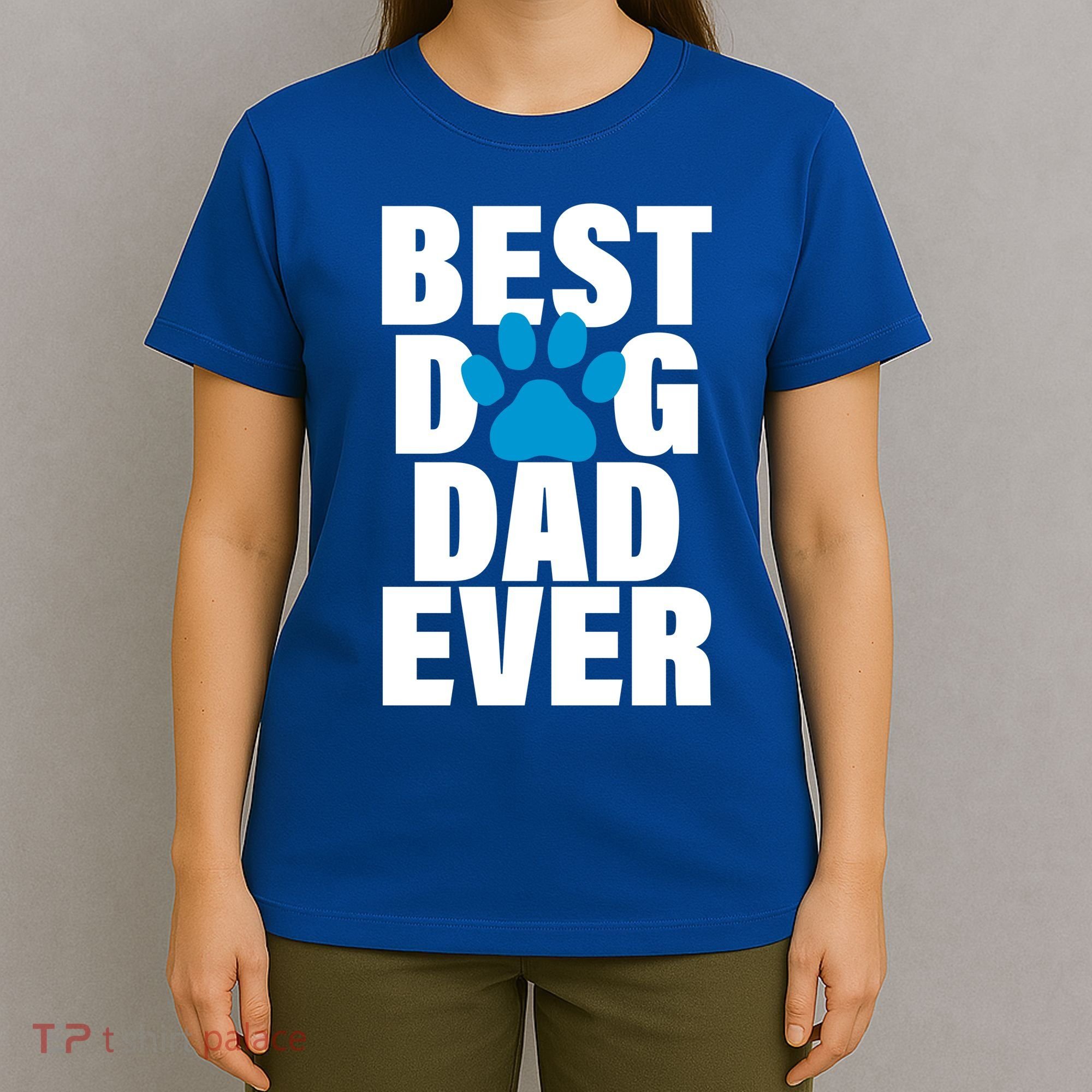 Best Dog Dad Ever Paw T-Shirt