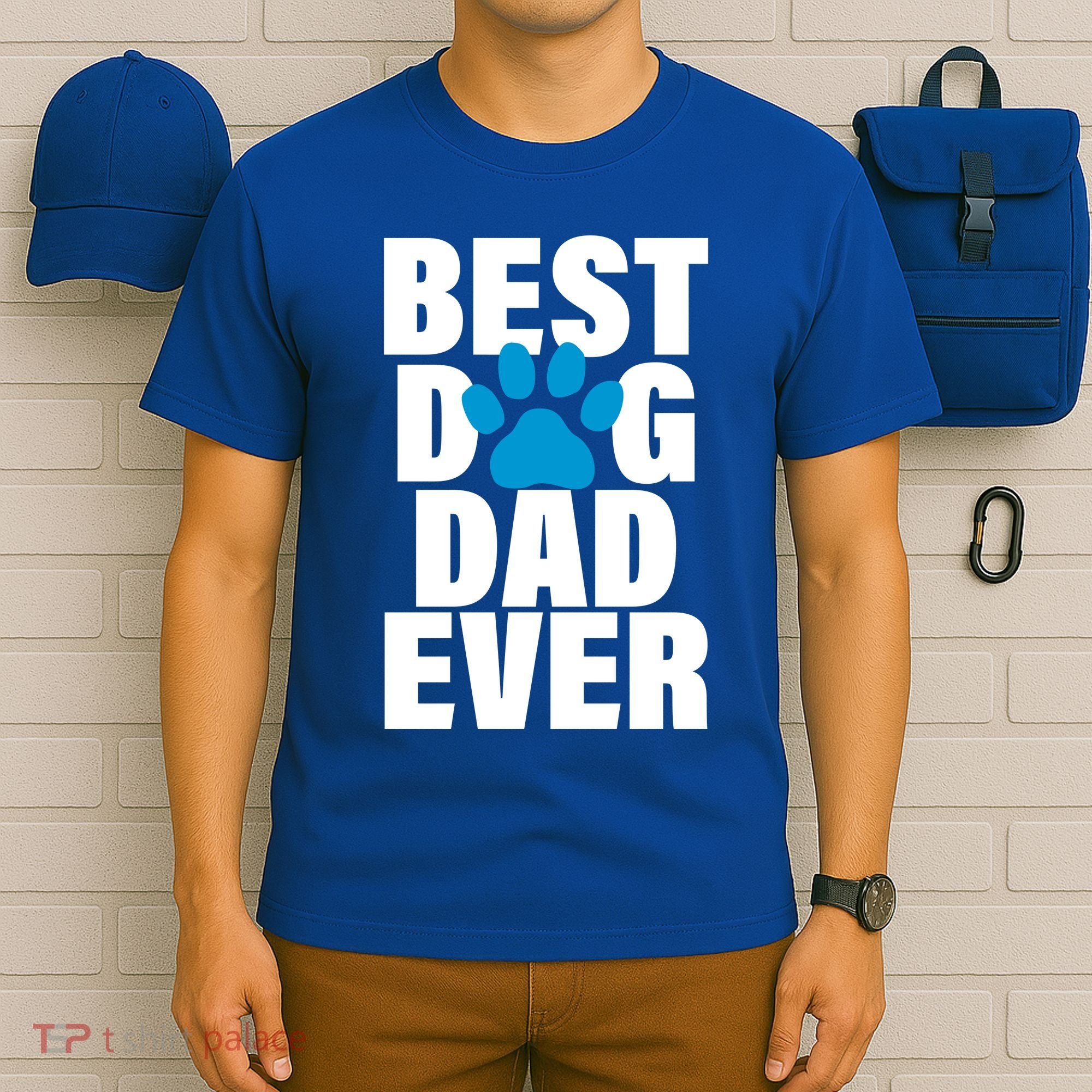Best Dog Dad Ever Paw T-Shirt