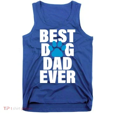 Best Dog Dad Ever Paw Tank Top