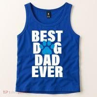 Best Dog Dad Ever Paw Tank Top thumb 2