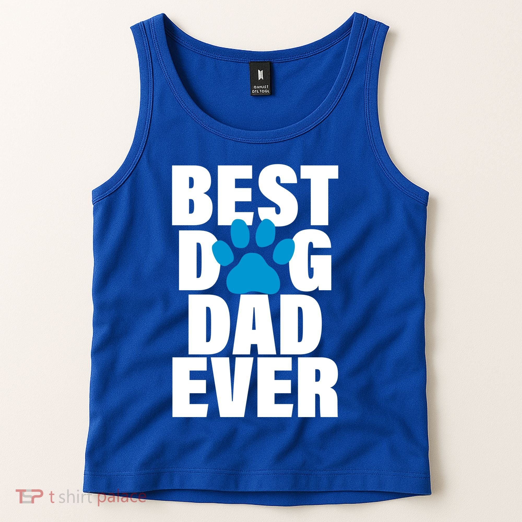 Best Dog Dad Ever Paw Tank Top