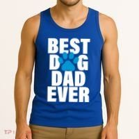 Best Dog Dad Ever Paw Tank Top thumb 3
