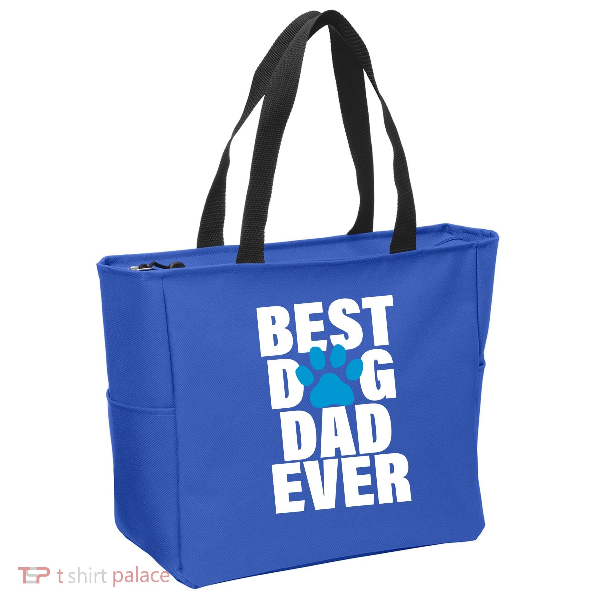 Best Dog Dad Ever Paw Tote Bag