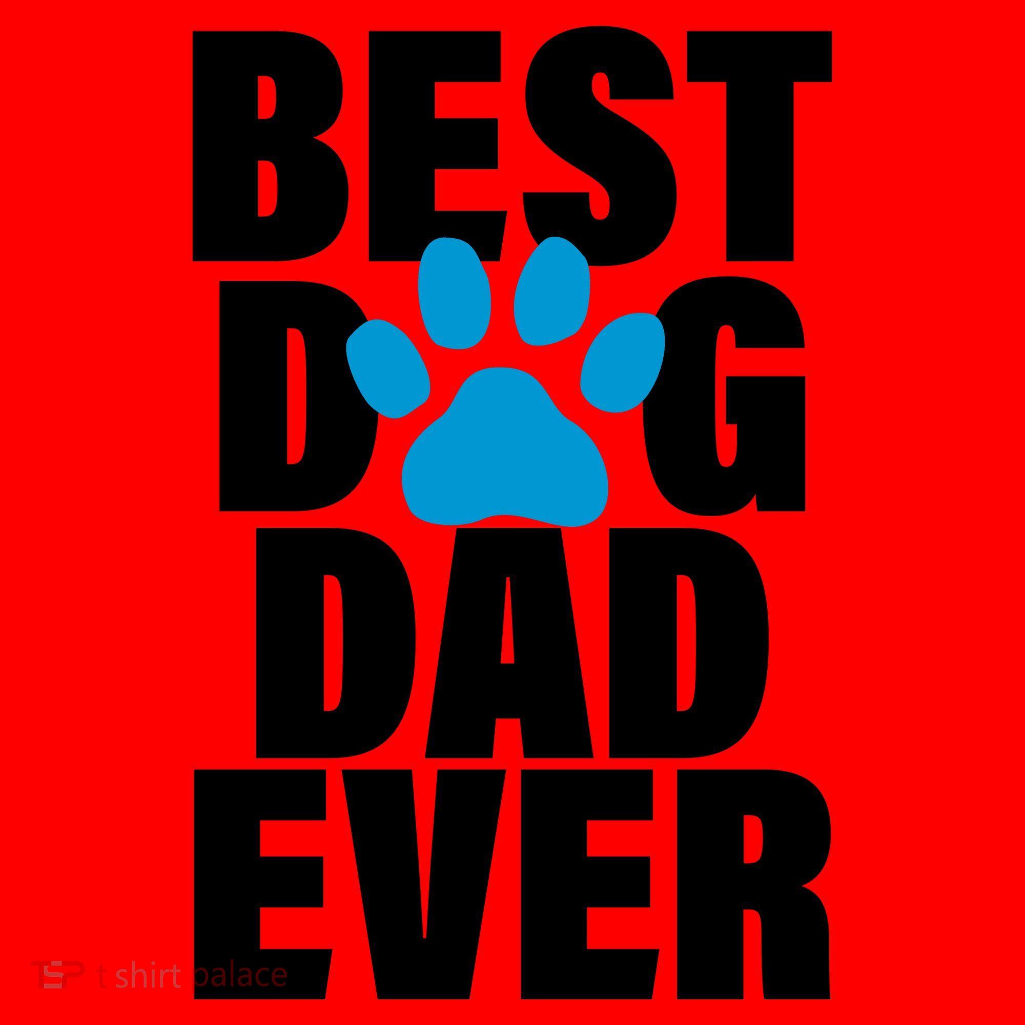 Best Dog Dad Ever Paw Santa Hat