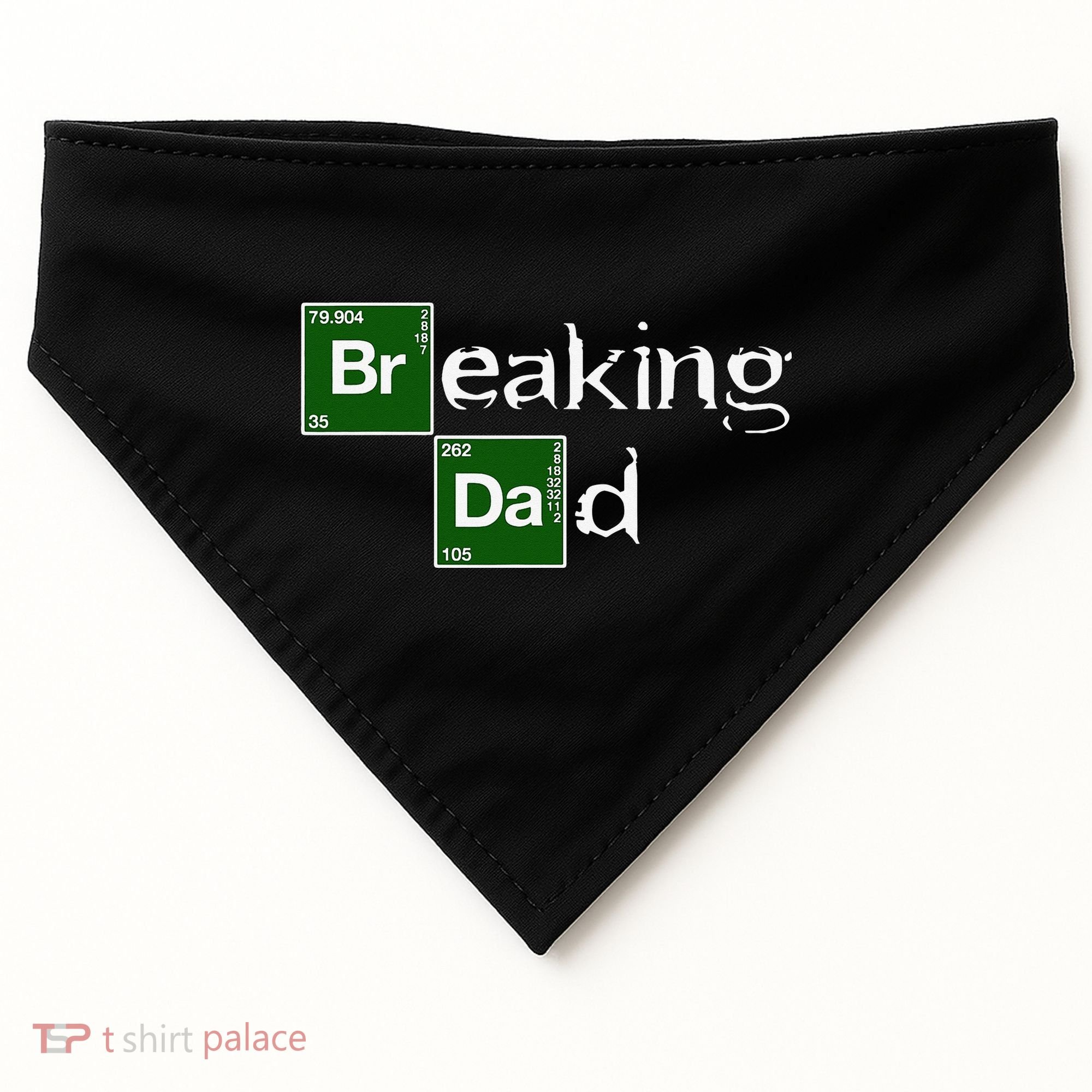 Breaking Dad Papa Funny Father's Day Dad Gift Christmas USA-Made Doggie Bandana