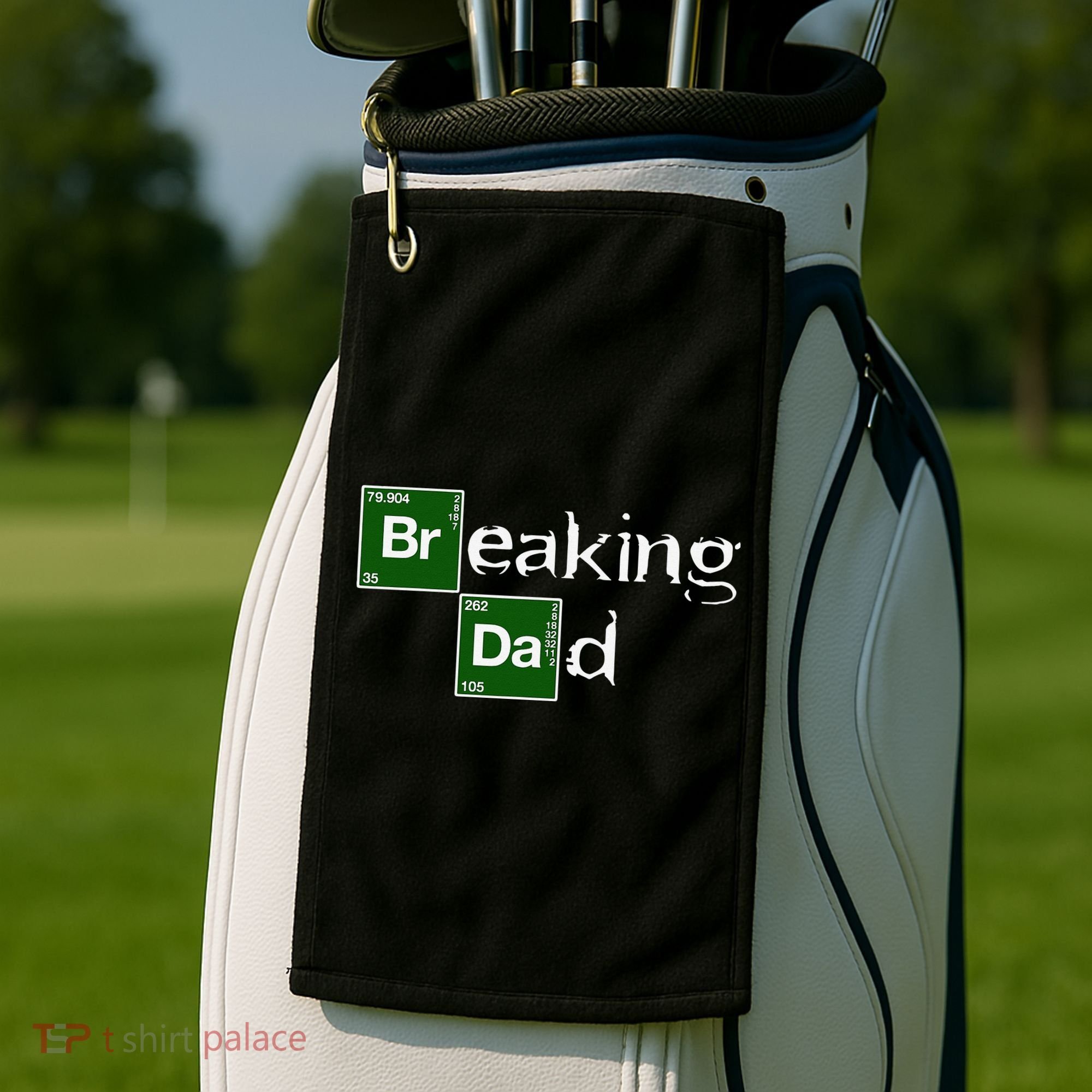 Breaking Dad Papa Funny Father's Day Dad Gift Christmas Golf Towel
