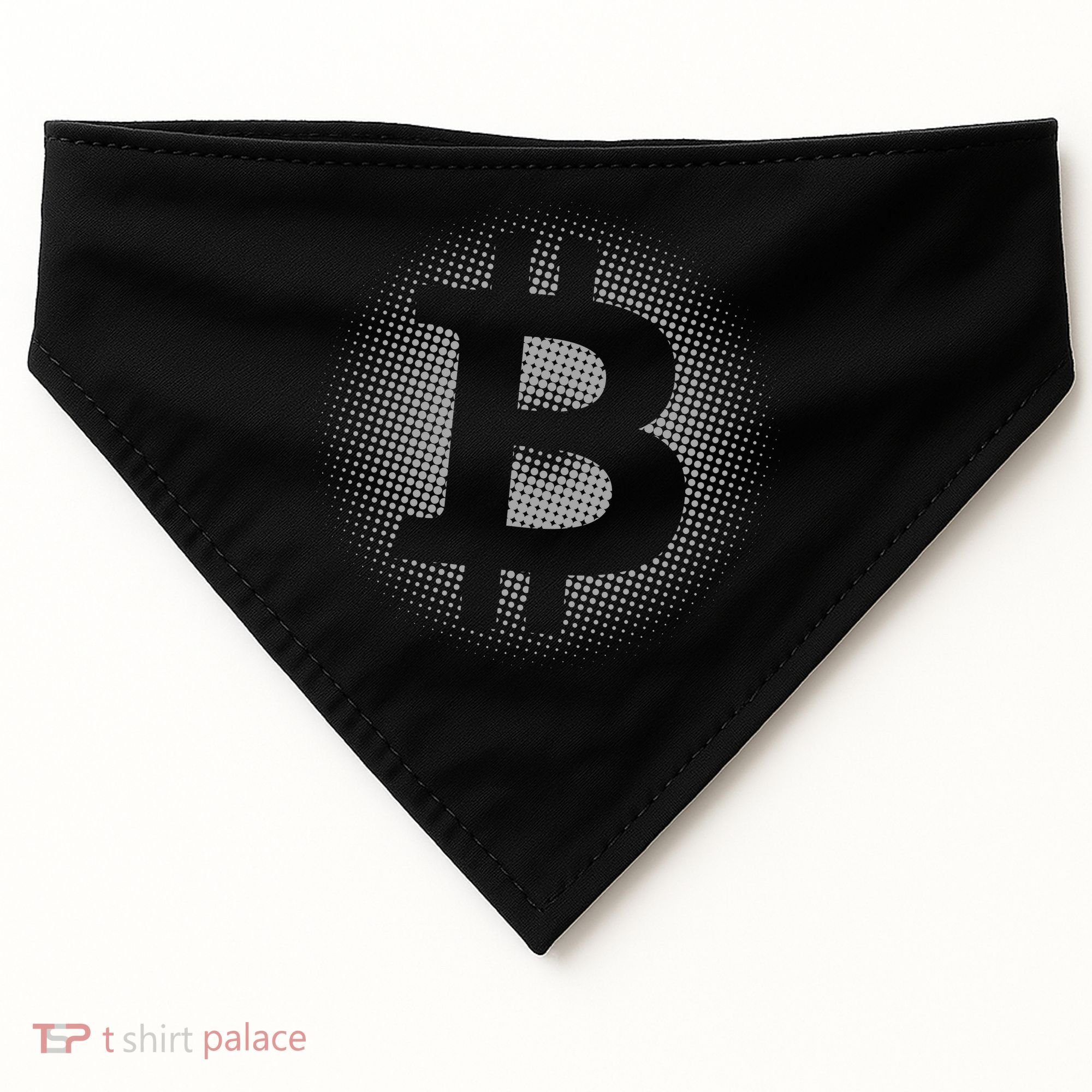 Bitcoin Dot Pattern USA-Made Doggie Bandana