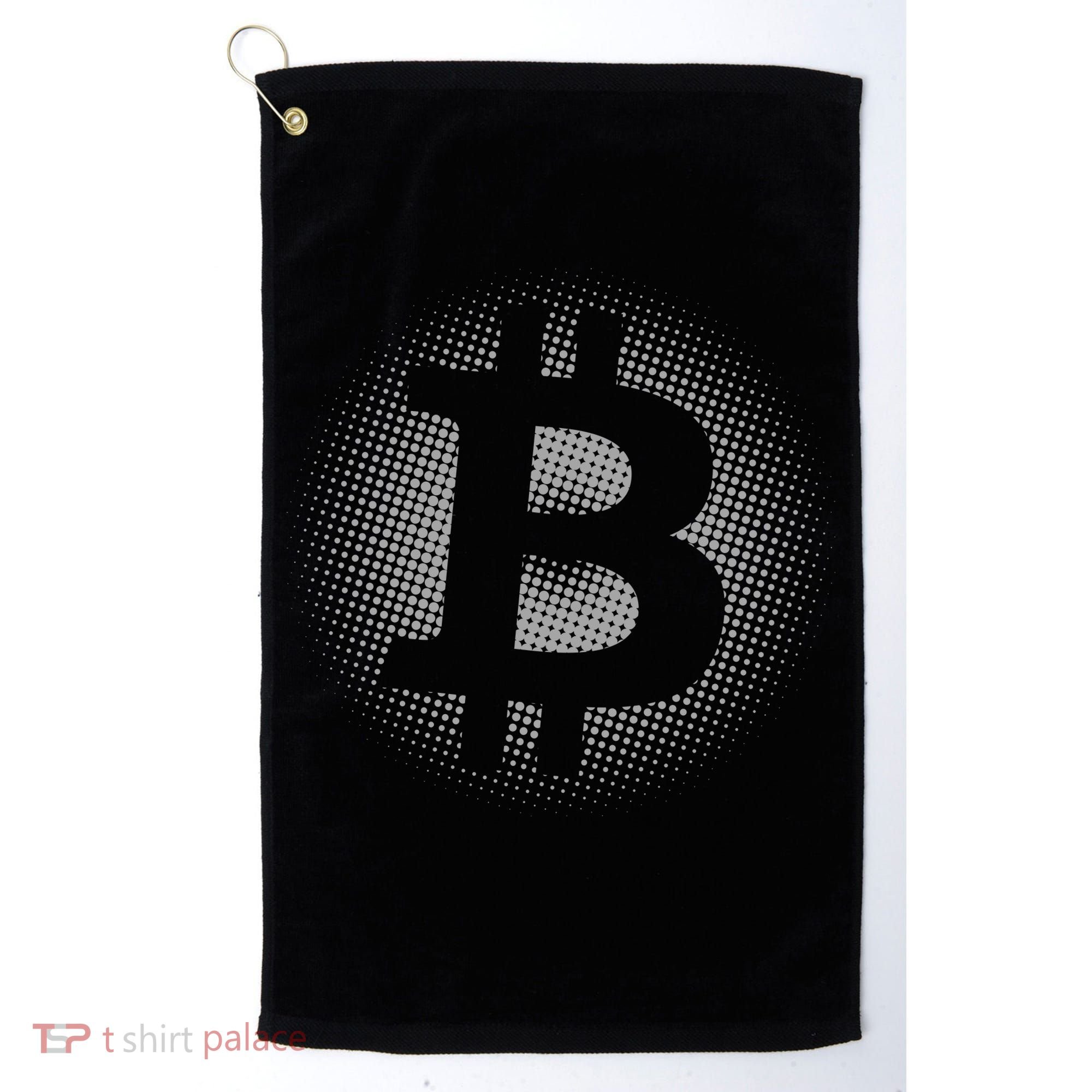 Bitcoin Dot Pattern Golf Towel