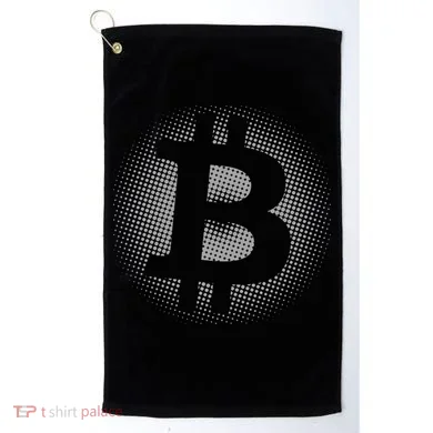 Bitcoin Dot Pattern Golf Towel