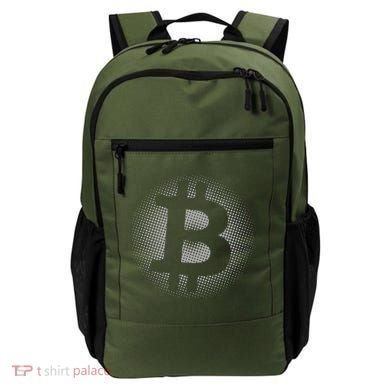 Bitcoin Dot Pattern Backpack