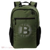 Bitcoin Dot Pattern Backpack thumb 0
