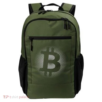 Bitcoin Dot Pattern Backpack