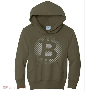 Bitcoin Dot Pattern Kids Hoodie
