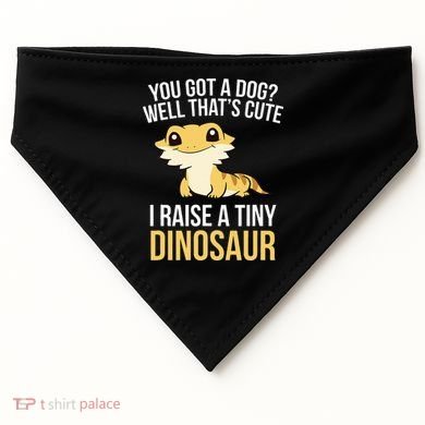 Bearded Dragon Pet I Raise A Tiny Dinosaur Bearded Dragon USA-Made Doggie Bandana