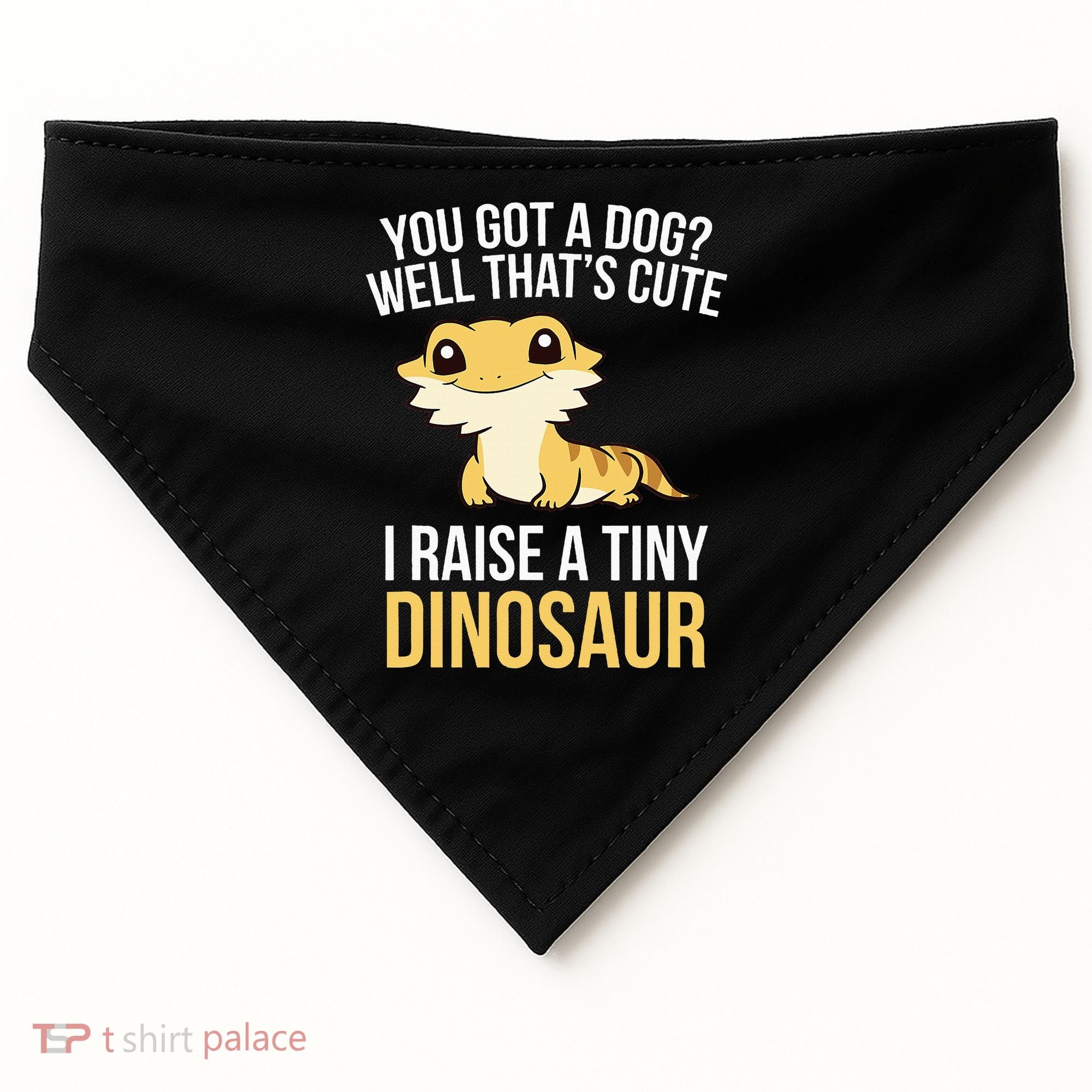 Bearded Dragon Pet I Raise A Tiny Dinosaur Bearded Dragon USA-Made Doggie Bandana