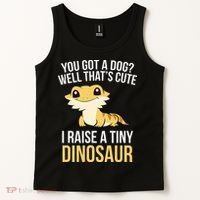 Bearded Dragon Pet I Raise A Tiny Dinosaur Bearded Dragon Tank Top thumb 2