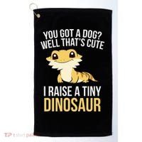 Bearded Dragon Pet I Raise A Tiny Dinosaur Bearded Dragon Golf Towel thumb 0
