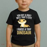 Bearded Dragon Pet I Raise A Tiny Dinosaur Bearded Dragon Toddler T-Shirt thumb 2