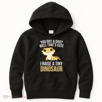 Bearded Dragon Pet I Raise A Tiny Dinosaur Bearded Dragon Kids Hoodie thumb 0