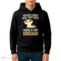 Bearded Dragon Pet I Raise A Tiny Dinosaur Bearded Dragon Kids Hoodie thumb 4