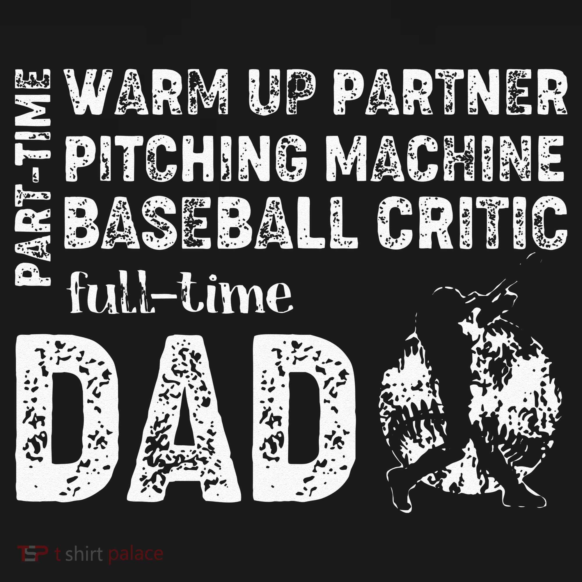 Baseball Dad Part Time Warm Up Partner Full Time Dad Pajama Set