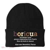 Boricua Definition Proud Puerto Rico Puerto Rican Pride Beanie thumb 0