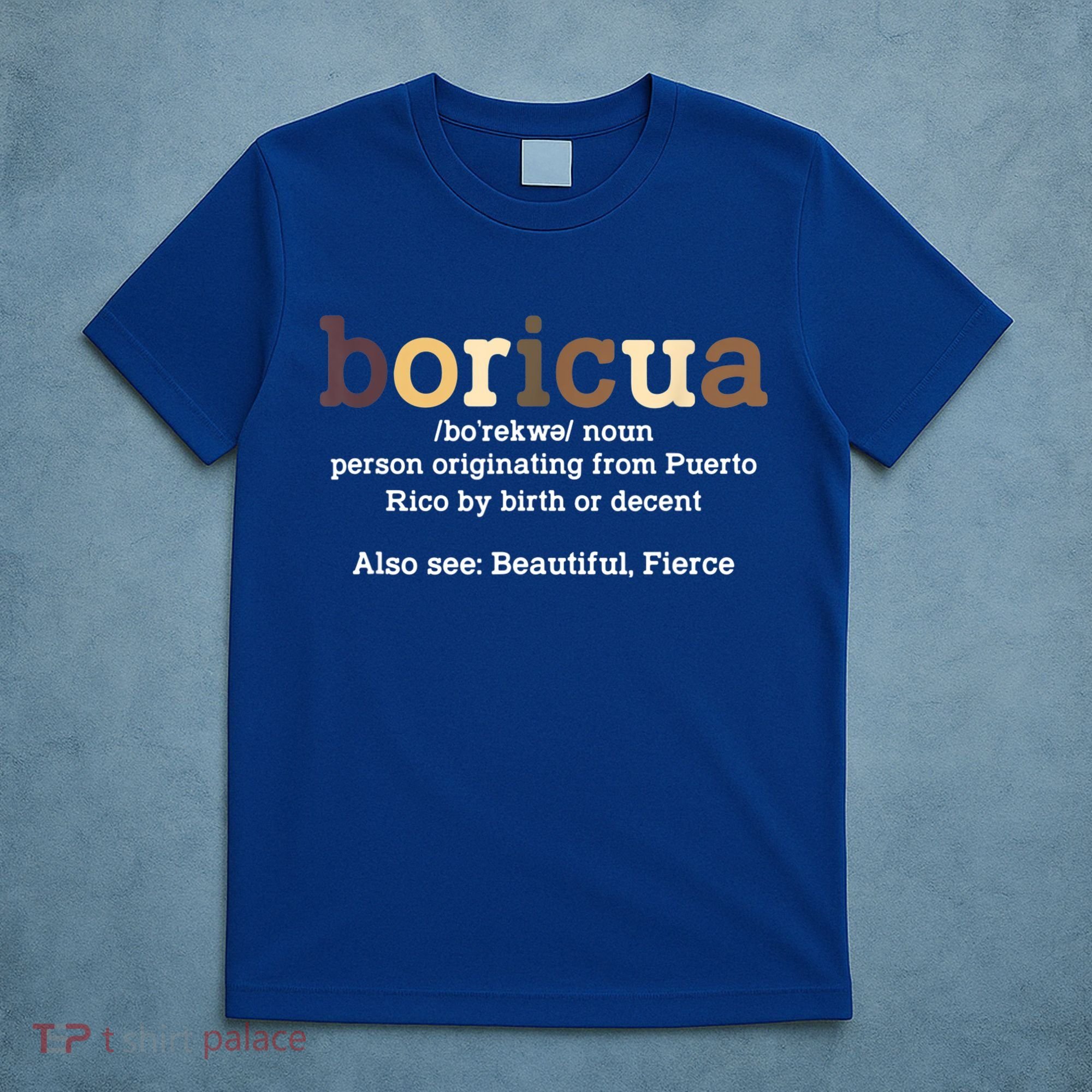 Boricua Definition Proud Puerto Rico Puerto Rican Pride T-Shirt