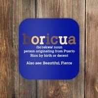 Boricua Definition Proud Puerto Rico Puerto Rican Pride Coaster thumb 0