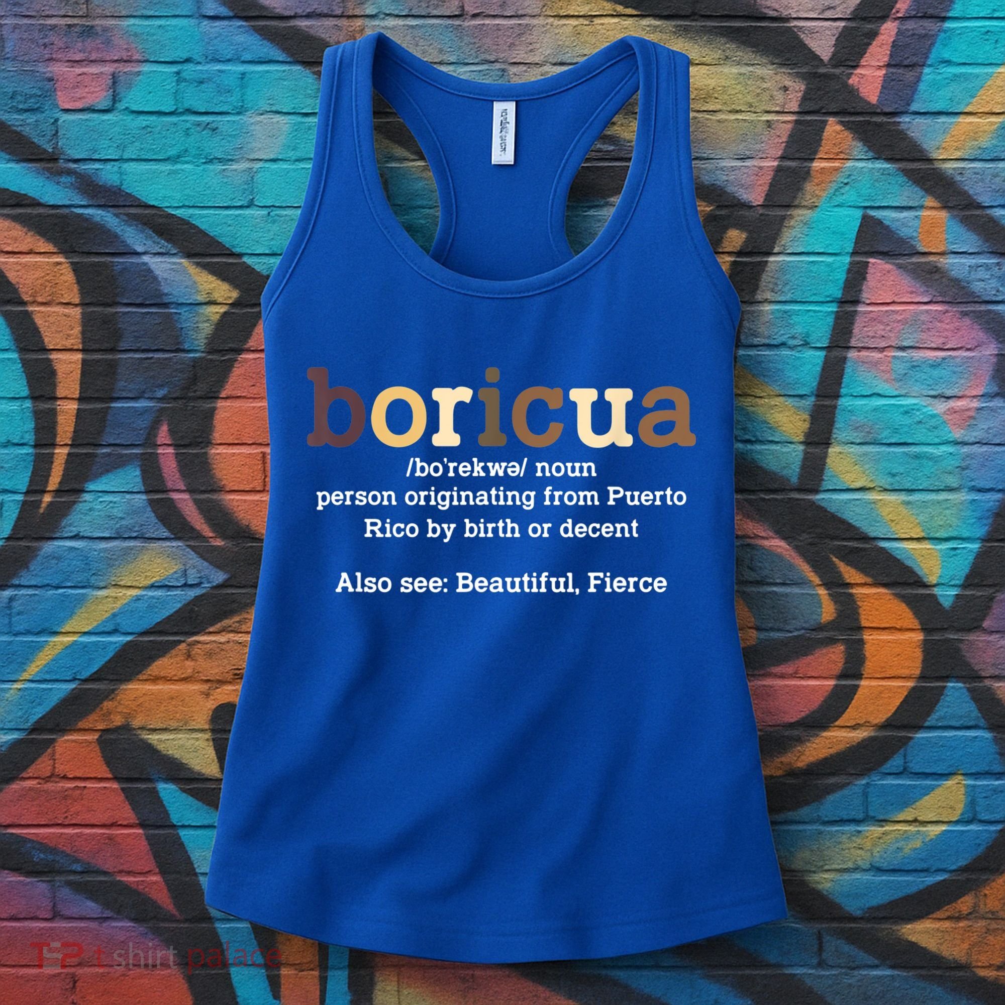 Boricua Definition Proud Puerto Rico Puerto Rican Pride Women's Tank Top