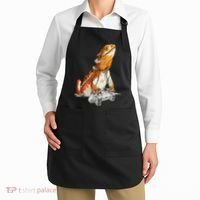 Bearded Dragon Playing Video Games Reptiles lizard Gamers Apron thumb 2