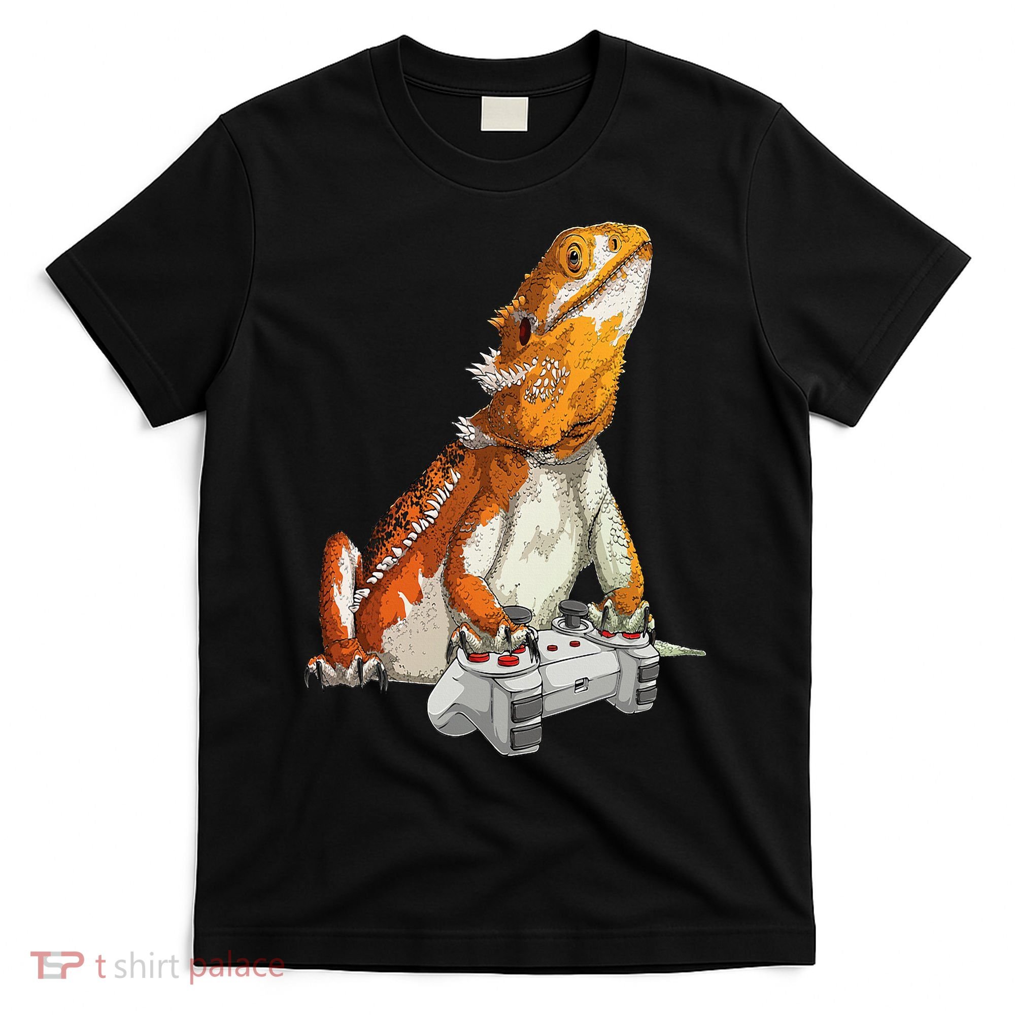 Bearded Dragon Playing Video Games Reptiles lizard Gamers T-Shirt
