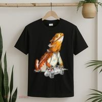 Bearded Dragon Playing Video Games Reptiles lizard Gamers T-Shirt thumb 2