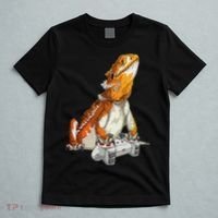 Bearded Dragon Playing Video Games Reptiles lizard Gamers T-Shirt thumb 5