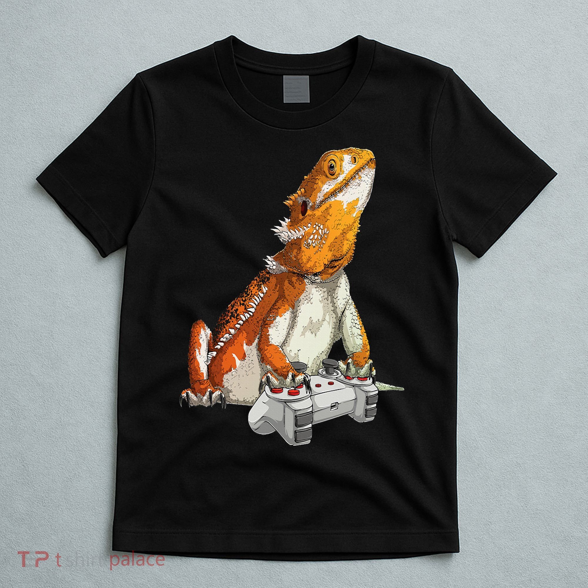 Bearded Dragon Playing Video Games Reptiles lizard Gamers T-Shirt