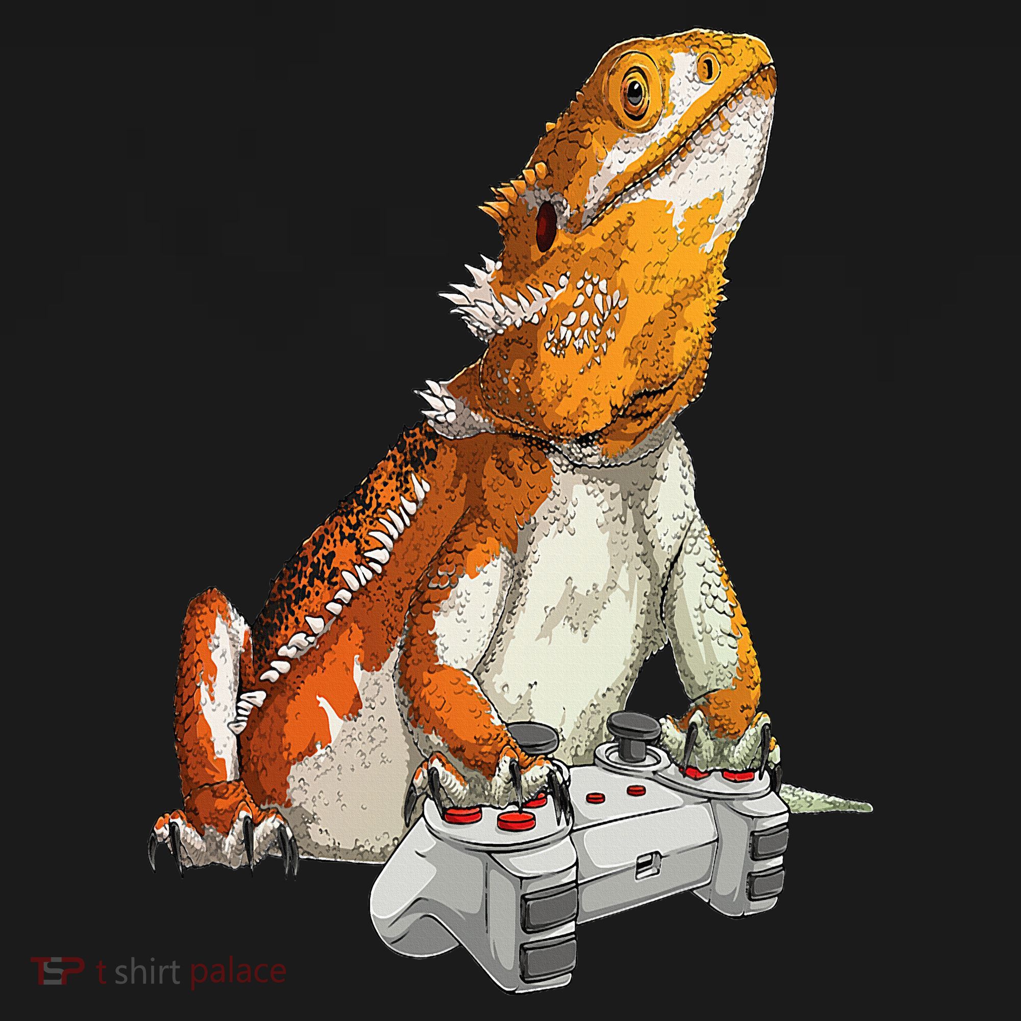 Bearded Dragon Playing Video Games Reptiles lizard Gamers Coaster
