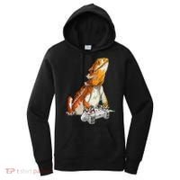 Bearded Dragon Playing Video Games Reptiles lizard Gamers Women's Hoodie thumb 0