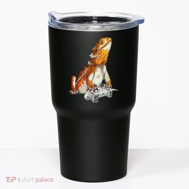 Bearded Dragon Playing Video Games Reptiles lizard Gamers Tumbler