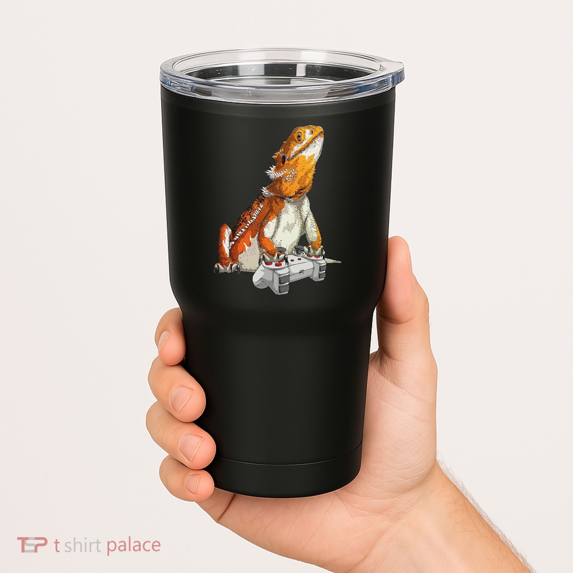 Bearded Dragon Playing Video Games Reptiles lizard Gamers Tumbler