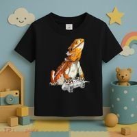Bearded Dragon Playing Video Games Reptiles lizard Gamers Toddler T-Shirt thumb 3